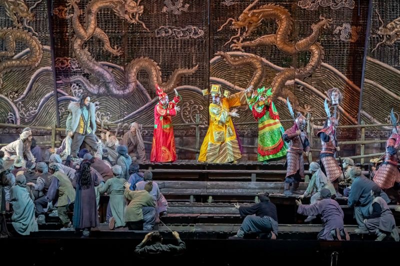 The opening night of the opera '2024 Turandot Arena di Verona Original' in Seoul at KSPO Dome at Jamsil Olympic Gymnastics Stadium on the evening of the 12th.