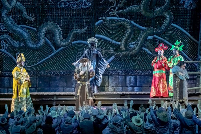 The opening night of the opera '2024 Turandot Arena di Verona Original' in Seoul at KSPO Dome at Jamsil Olympic Gymnastics Stadium on the evening of the 12th.