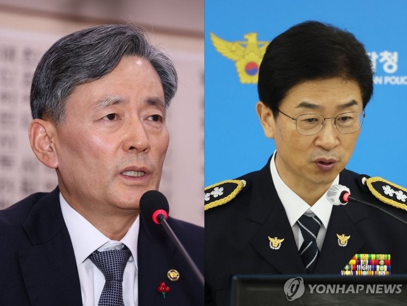 '<b>내란 혐의</b>' <b>경찰청장</b>·<b>서울청장</b> <b>긴급체포</b>..'사상 초유'