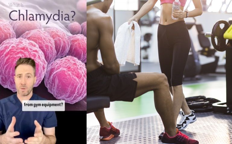 응급의학 전문의인 조 윙톤 박사가 헬스장에서 표면 접촉으로 감염될 가능성은 거의 없다고 설명하고 있다. 출처=조윙톤 박사SNS, 게티이미지뱅크