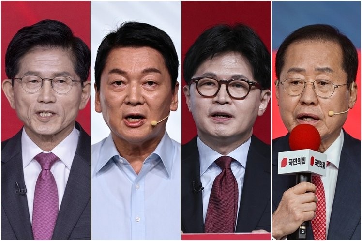 국힘, <b>경선 4강</b> 김문수·안철수·한동훈·홍준표