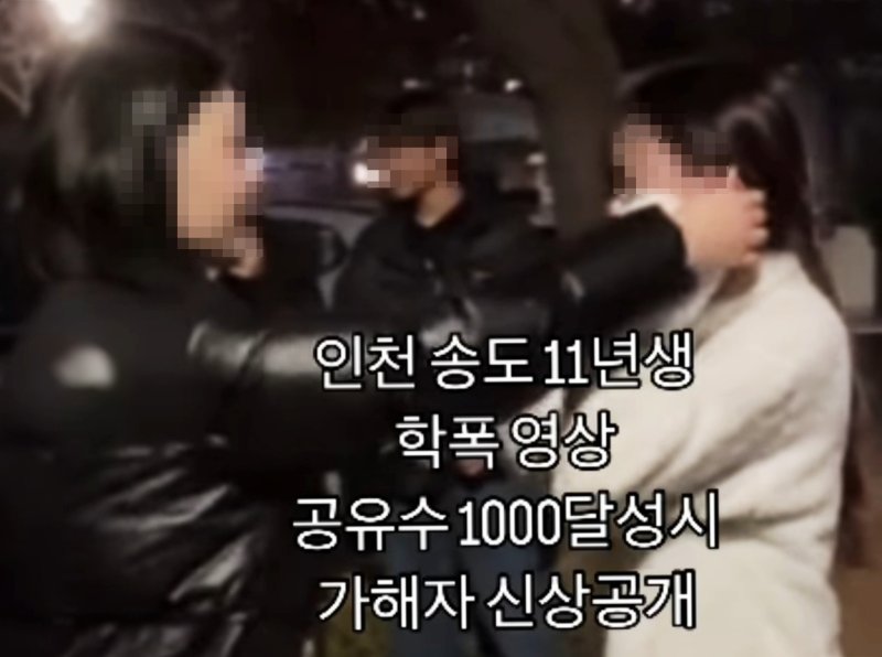 '인천 송도 11년생 학폭 영상'./사진=뉴시스