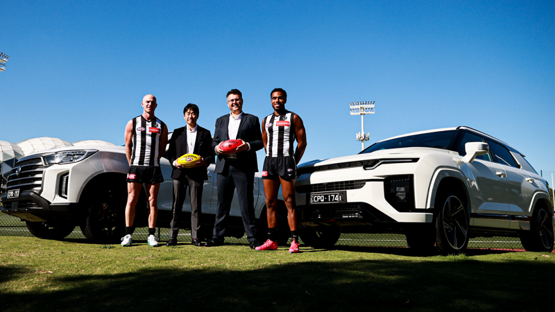 KG모빌리티는 AFL(Australian Football League) 콜링우드 구단과 3년간 스폰서 계약을 체결했다고 8일 밝혔다.KG모빌리티 제공