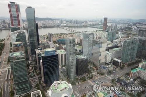 여의도 증권가 전경 일부.연합뉴스 제공.