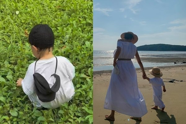 '<b>정우성 혼외자</b> 출산' 문가비, 1년만에 훌쩍 자란 <b>아들</b> 공개