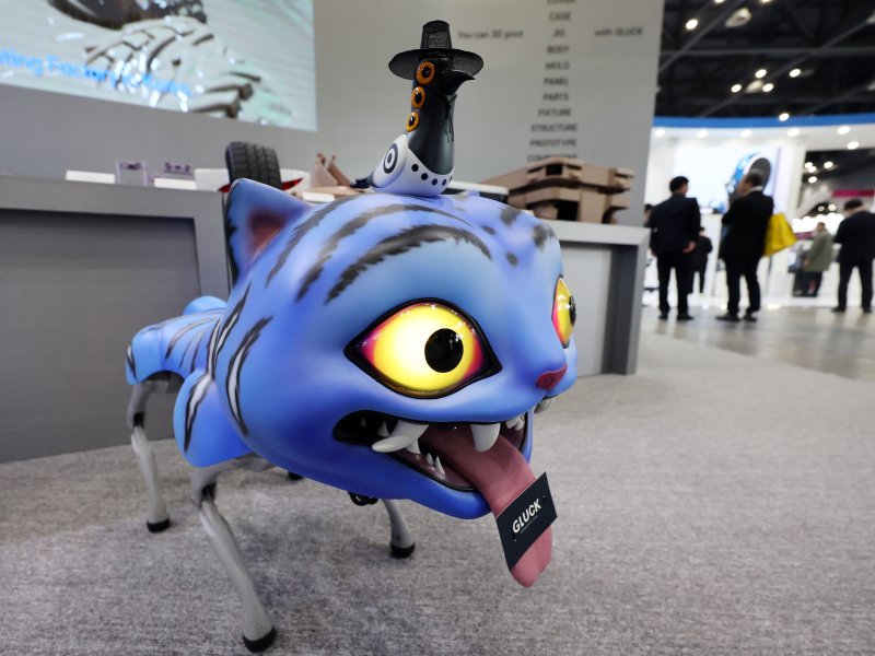 ’케이팝 데몬 헌터스’(케데헌) 속 한국 호랑이 캐릭터 ’더피(Duffy)’ 로봇 뉴시스