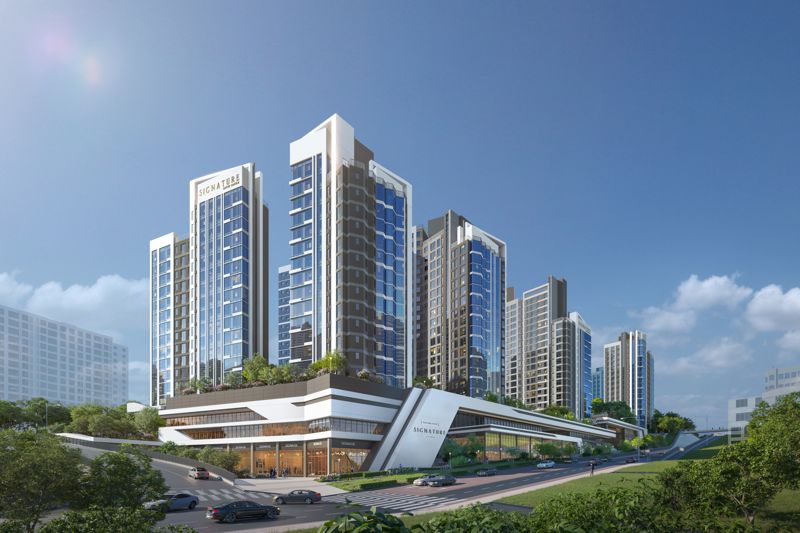 서울 강북구 미아4의1구역 주택재건축정비사업 투시도.롯데건설 제공