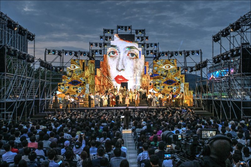 서울시오페라단 2024년 야외오페라 '카발레리아 루스티카나' 공연. 세종문화회관 제공