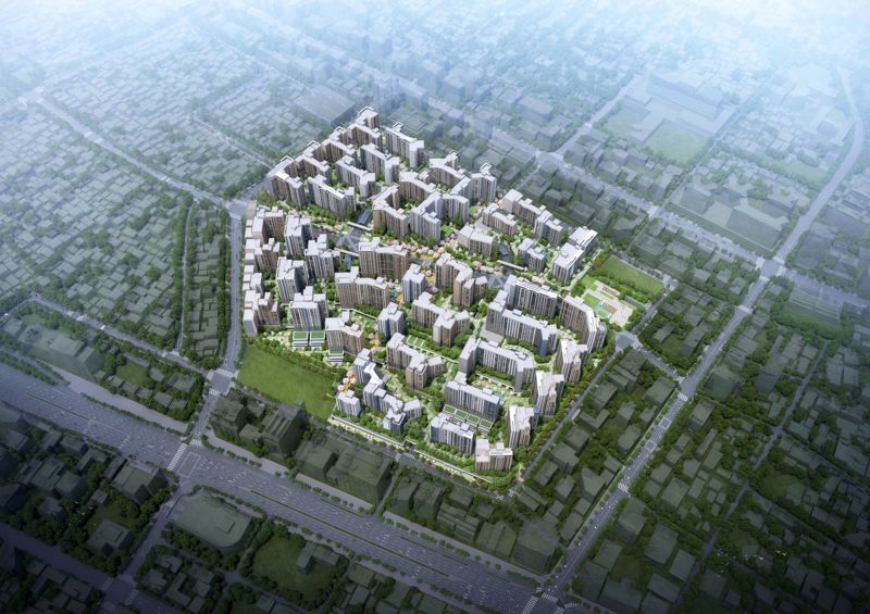 경기 성남 신흥1구역 공공참여 재개발 단지조감도.LH 제공