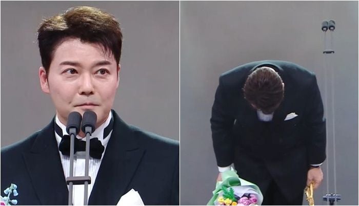 상 받고도 못 웃은 전현무 "송구스러운 마음, 달라진 모습 보여줄 것"