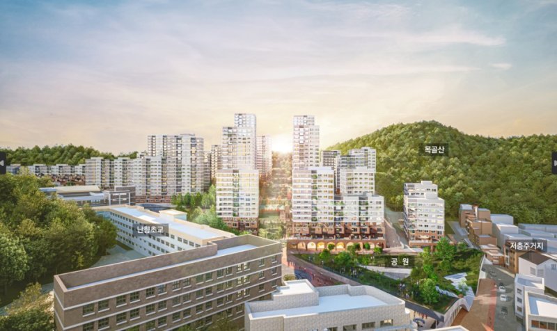 신림동 675번지 일대 신림7 주택정비형 재개발사업지 조감도.서울시 제공