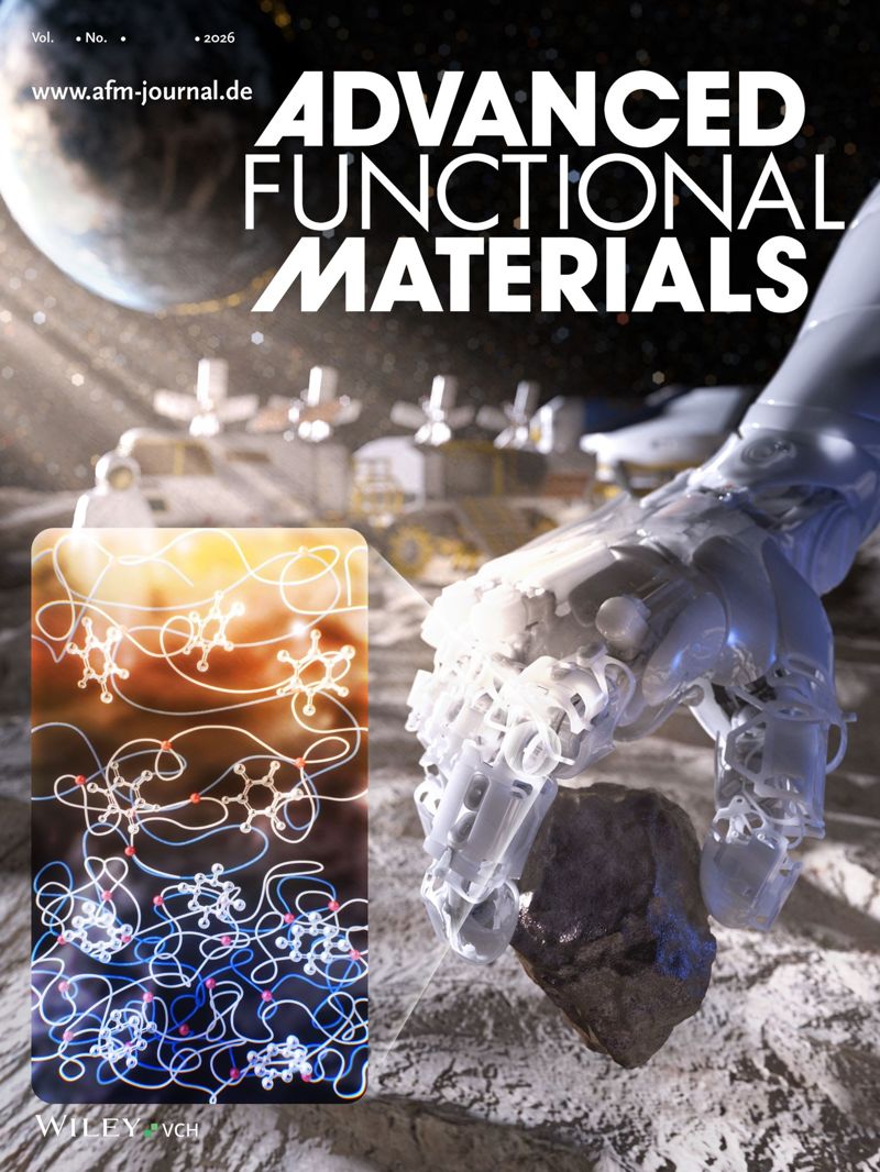 Advanced Functional Materials 학술지 Front cover로 선정된 양방향 형상기억물질 기반 스마트 액추에이터의 적용 예시 이미지.KAIST 제공