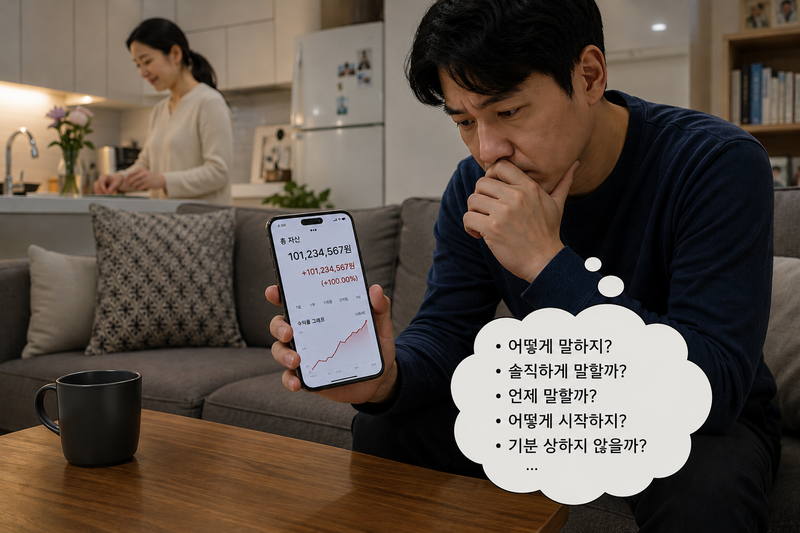 "아내 몰래 주식해 1억 벌었는데"…고백했다가 혼날까봐 걱정인 남편 [어떻게 생각하세요]