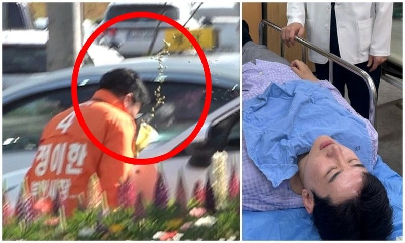 '음료 테러' 개혁신당 부산시장 후보, 자작극 의혹 수사…"한 치 의혹도 남기지 않겠다"