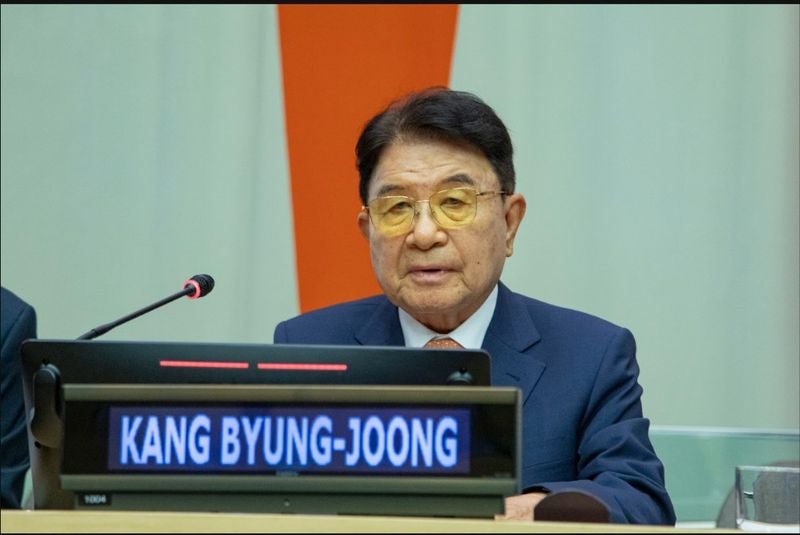 강병중 넥센그룹 회장, 유엔본부서 "K-기업가정신은 사람중심" 연설