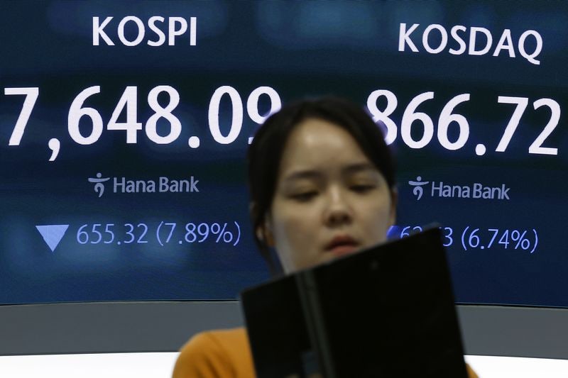 '삼전·하이닉스'에 쏠린 비극…코스피 7600선 붕괴, 개미들 '패닉'