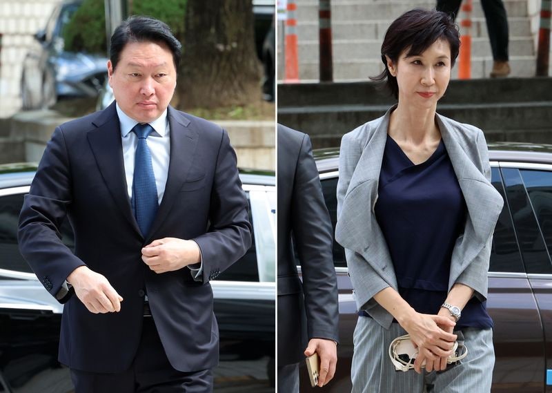 '세기의 재산분할' <b>최태원</b>·<b>노소영</b> 파기환송심 오늘 결론