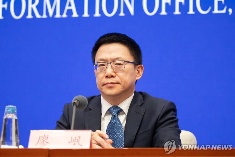 중국 재정부 부부장 랴오민. 연합뉴스
