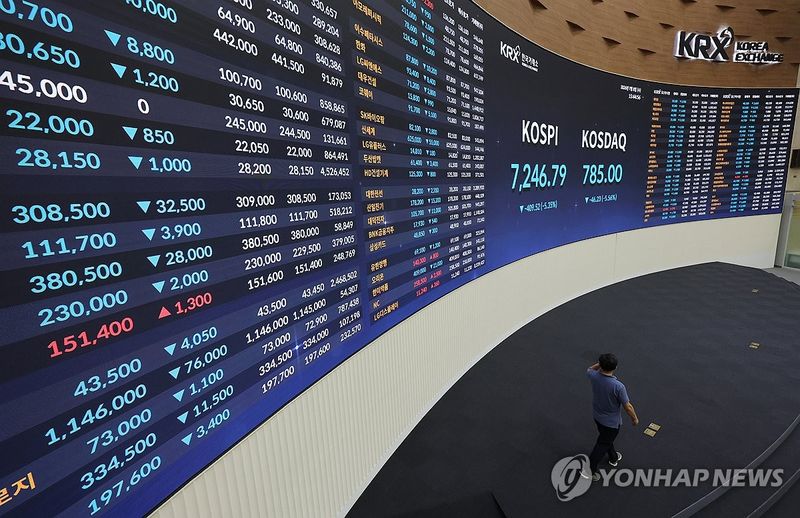 서울 여의도 한국거래소 홍보관 전경.연합뉴스 제공