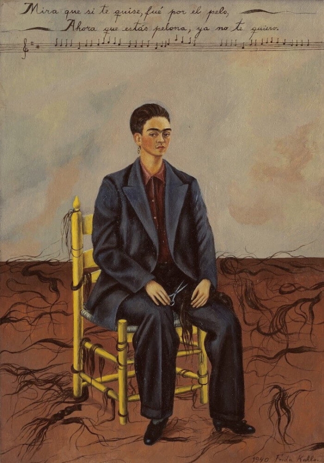 머리를 짧게 자른 자화상(1940).