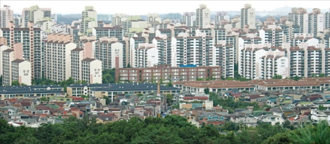 경기 고양 일산신도시 아파트 단지 모습.  /사진=한경DB