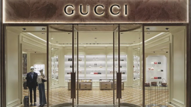 뭄바이에 새로 생긴 구찌 매장. 사진=WWD 캡처