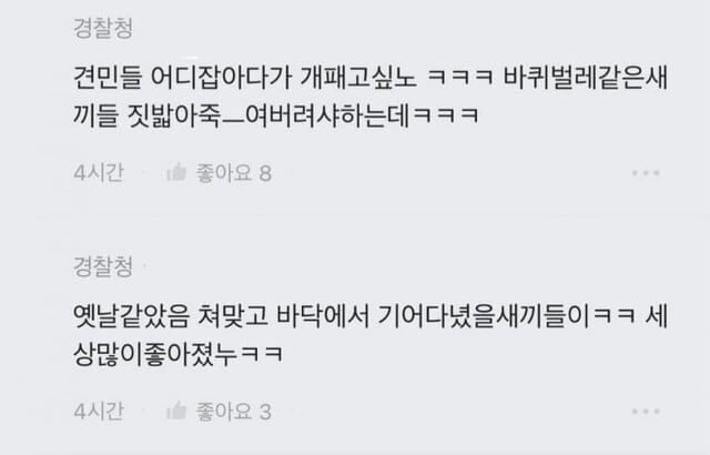 <b>남태령 시위</b>에 '바퀴벌레 같은'…<b>경찰 블라인드</b> 글 봤더니