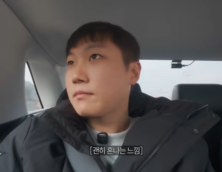 지방 택시를 탑승하고 '혼나는 느낌'이라고 평가한 여행 유튜버 빠니보틀. /사진=빠니보틀 유튜브 캡처