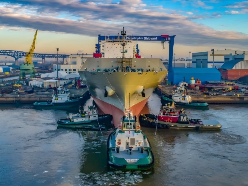 費城的腓立比造船廠,漢莎海洋接管了,/photo = hankyung db