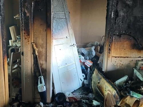 Simgok -Dong Villa Fire網站位於仁川Seo -Gu。照片= yonhap新聞