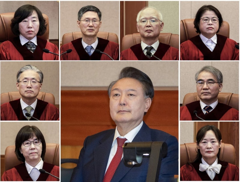 "대통령 <b>윤석열</b>을 <b>파면</b>한다"…<b>헌법</b>재판관 8명 '만장일치' [전문]