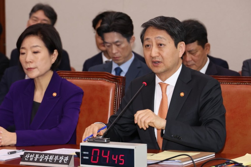 '2+2 한미 통상협의' 관련 답변하는 안덕근 산업부 장관./사진=연합뉴스