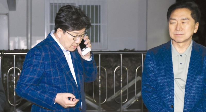 보수후보 단일화 첫 회동…김문수 "당 후보가 주도" 한덕수 "논의 열려 있어"