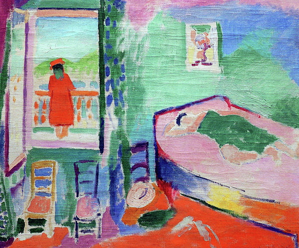 콜리우르의 실내(1905~1906).마티스를 대표하는 색채 실험이 이때부터 시작된다./개인소장
