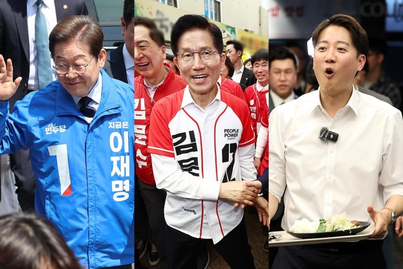 TK유세 나선 김문수·이재명, 나란히 박정희 언급…<b>이준석</b> "내가 대구 미...