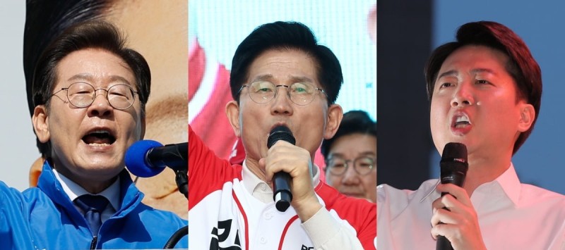 '대선후보 <b>지지율</b>' 이재명 46% 김문수 33% 이준석 7% [엠브레인퍼블릭]