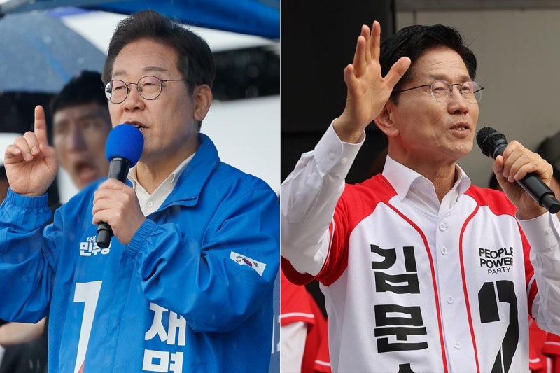 <b>김문수</b>·<b>이재명</b>, 연이틀 <b>수도권</b> 공략…金 쪽방촌·李 접경지역 유세