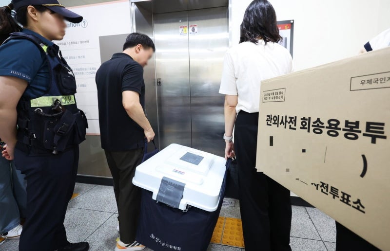 "회송용 봉투서 <b>이재명 기표</b> <b>용지</b> 나왔다" 112 신고 접수