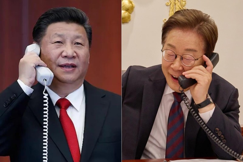 韓·中 정상 30분 통화…李 "<b>시진핑</b> 11월 경주 APEC에 초청"