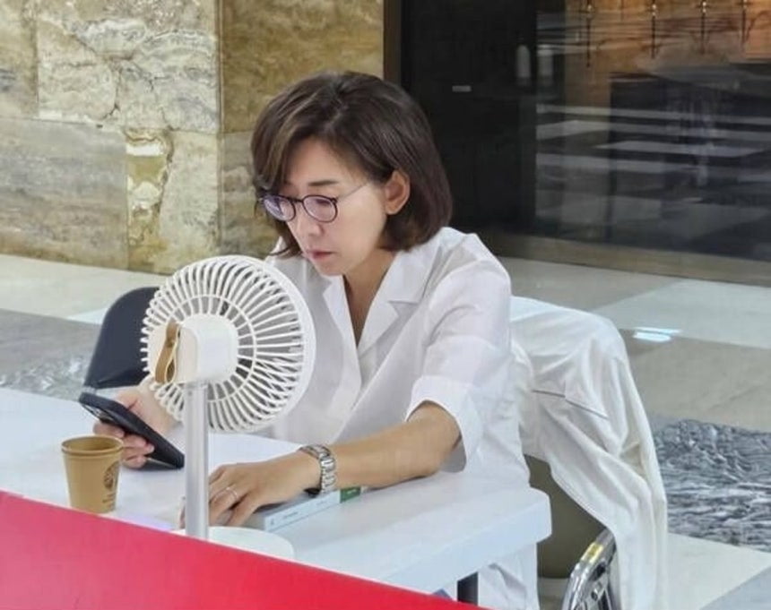 국회 본청에서 농성 중인 나경원 국민의힘 의원. / 사진=인스타그램