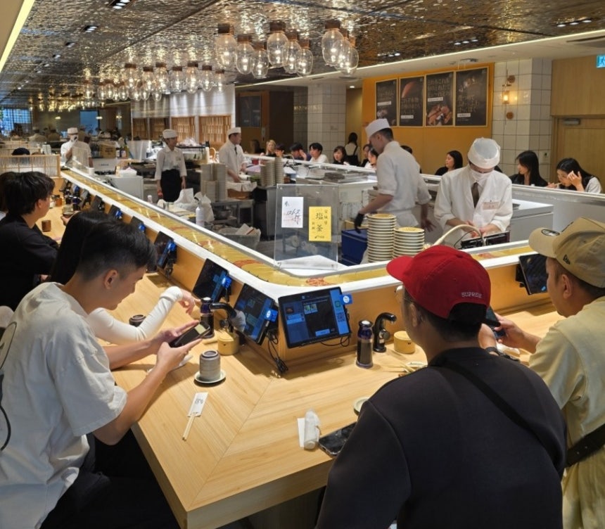 오노데라그룹의 회전초밥 체인 '가이텐스시 긴자 오노데라' 오모테산도점. (사진=FG)