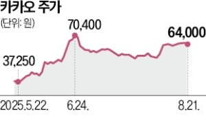 오르는 카카오, 내리는 네이버…큰손이 가른 '플랫폼 빅2' 희비