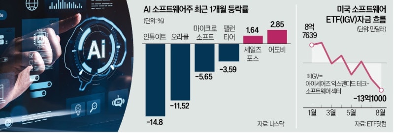 한 달새 1조8000억 유출…"AI 희생양 됐다" 비명 쏟아진 곳