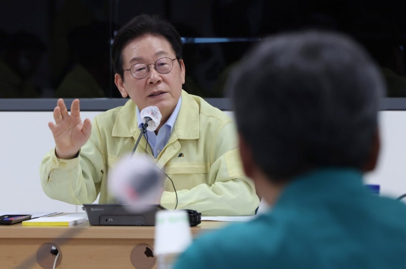 李 대통령 "<b>강릉</b>에 마침내 <b>단비</b>…<b>희망</b>과 활력 선사해주길"