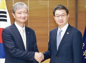 "원팀" 강조한 이억원·이찬진…생산적 금융 전환 속도 낸다