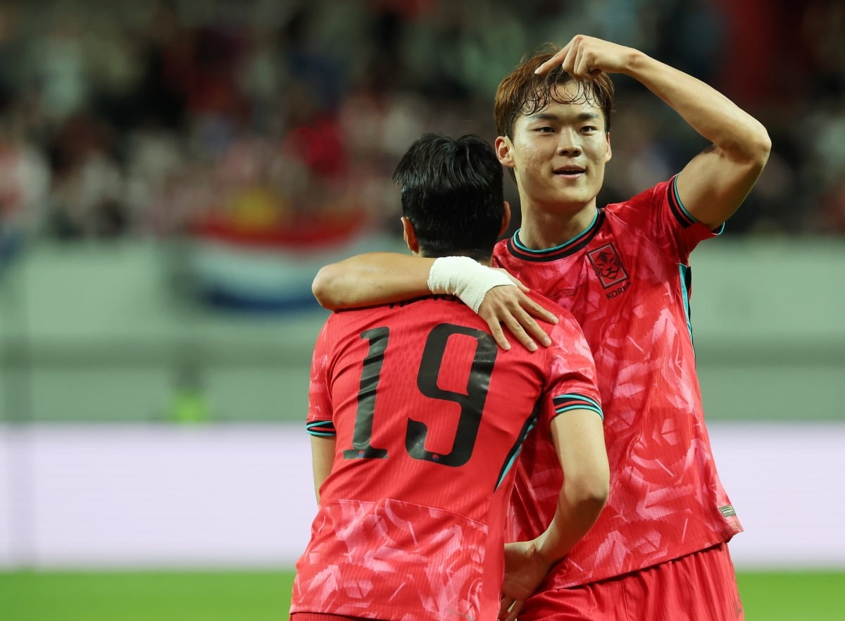韓축구, 브라질전 대패 충격 씻었다…<b>파라과이</b>에 2-0 승