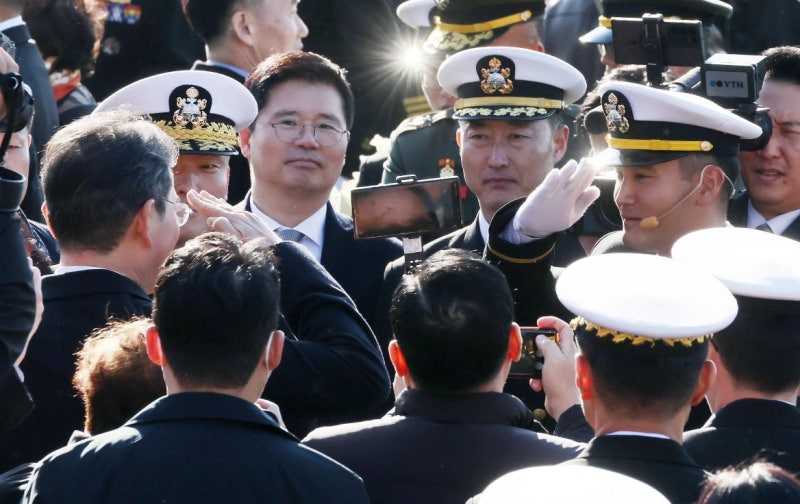 <b>이재용 장남 임관식</b>에 삼성家 '총출동'…母 임세령도 왔다