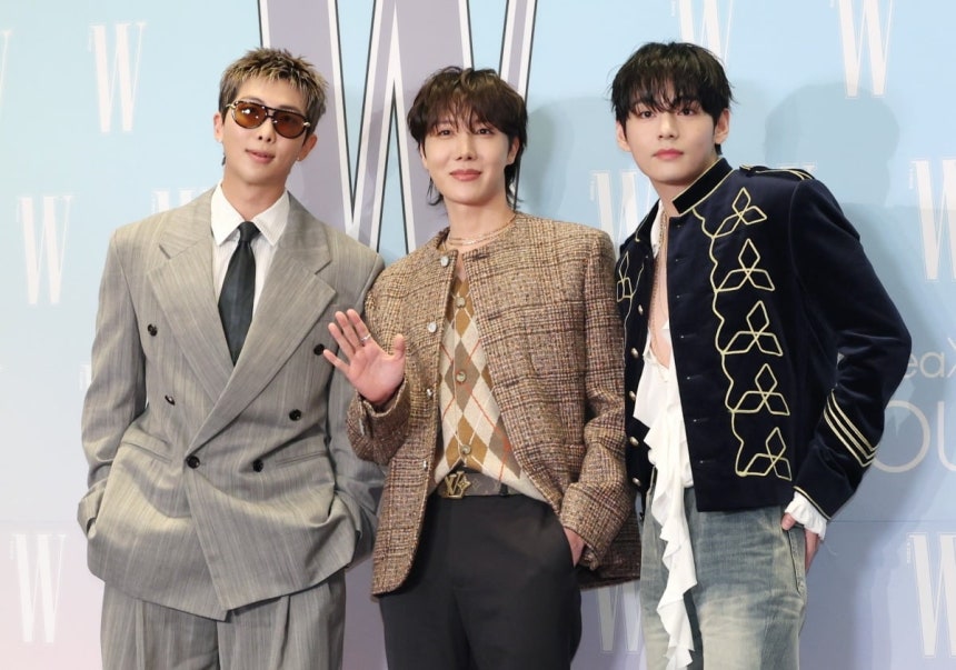 방탄소년단(BTS) RM(왼쪽부터)·제이홉·뷔./사진=뉴스1