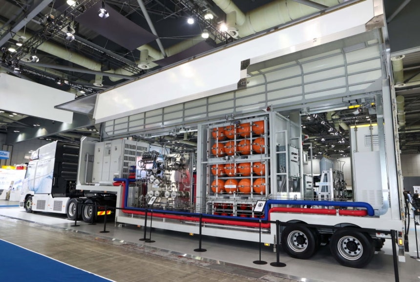 WHE 2025 베스트 프로덕트 미디어 어워드에서 엑설런트 픽에 선정된 현대자동차그룹의 '이동형 수소 충전소'