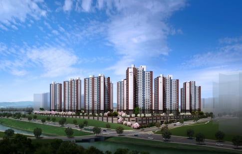 이천중리 금성백조 예미지 투시도.금성백조 제공.